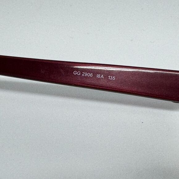 Gucci GG2906 I8A Unisex Burgundy Metal Eyeglasses Frames 51 [] 17 -135 H13865 - Picture 5 of 9